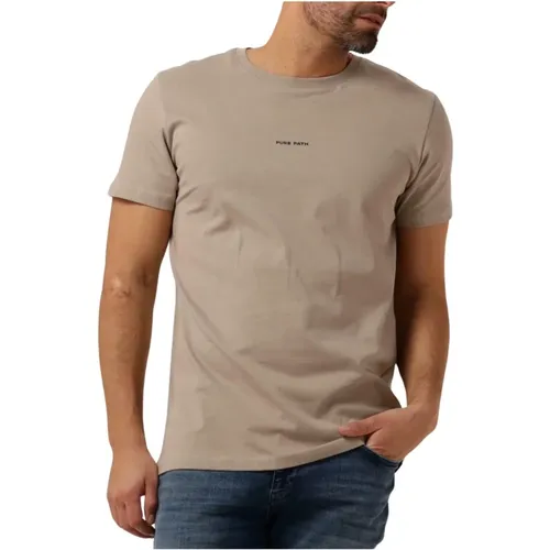 Herren Polo & T-Shirt mit Logo , Herren, Größe: S - Pure Path - Modalova