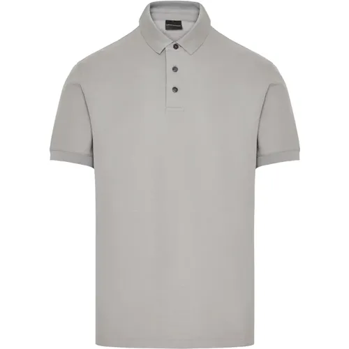 Baumwoll Polo Shirt 3 Knöpfe , Herren, Größe: 3XL - Emporio Armani - Modalova