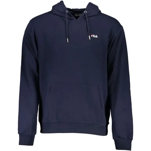 Hooded Cotton Blend Sweatshirt , male, Sizes: S, XL, M, L, 2XL - Fila - Modalova