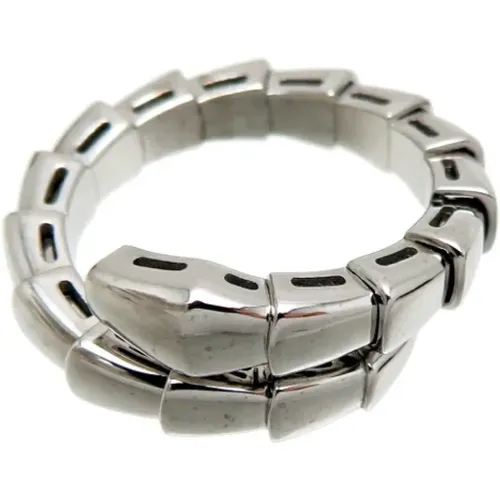 Pre-owned White Gold rings , female, Sizes: ONE SIZE - Bvlgari Vintage - Modalova