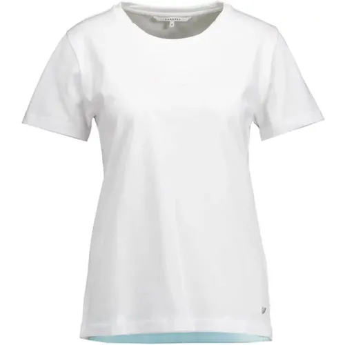 Klassisches Weißes Rundhals T-shirt Damen , Damen, Größe: S - Xandres - Modalova
