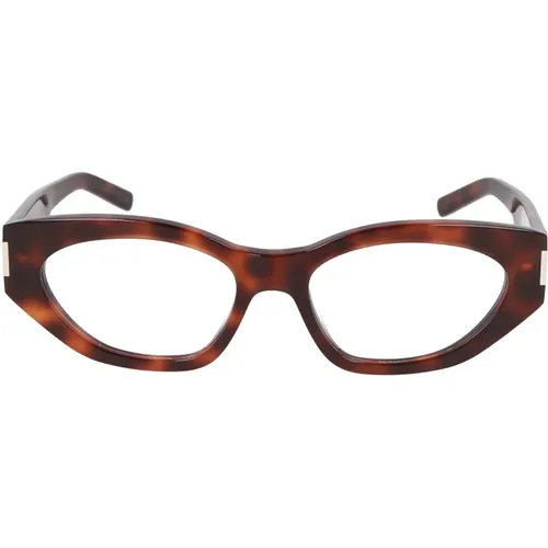 Unregelmäßige Form Acetat Rahmen Brille , unisex, Größe: 55 MM - Saint Laurent - Modalova
