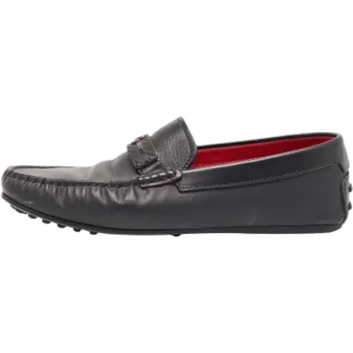 Pre-owned Leder flats , Herren, Größe: 41 EU - Salvatore Ferragamo Pre-owned - Modalova