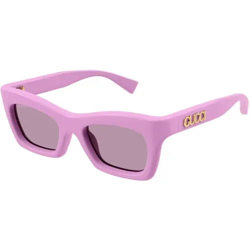 Butterfly Style Sunglasses , female, Sizes: 50 MM - Gucci - Modalova