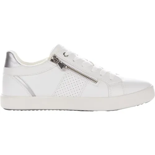 Sleek Leather Trainers for Women , female, Sizes: 7 UK - Geox - Modalova