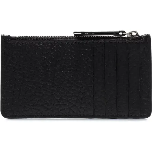 Leather Wallet with Card Slots , male, Sizes: ONE SIZE - Maison Margiela - Modalova