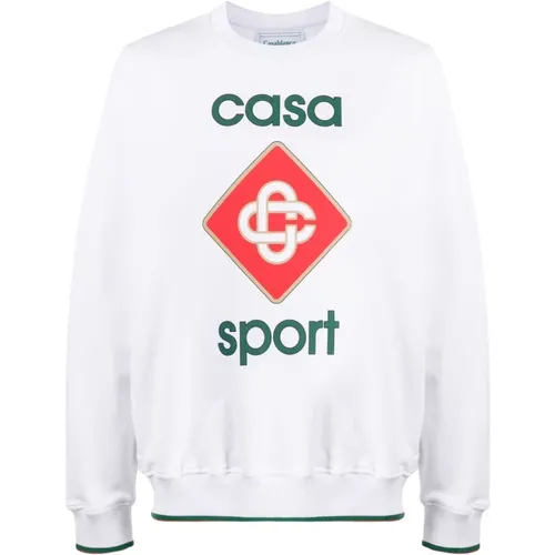 Logo Print Sweatshirt , male, Sizes: M - Casablanca - Modalova