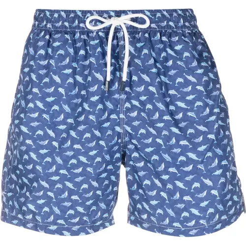 Polyester swim shorts , male, Sizes: 2XL - Fedeli - Modalova