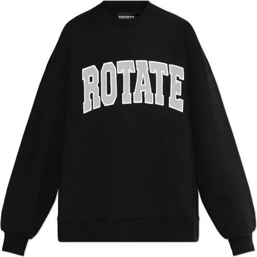 Sweatshirt mit Logo , Damen, Größe: L - ROTATE Birger Christensen - Modalova