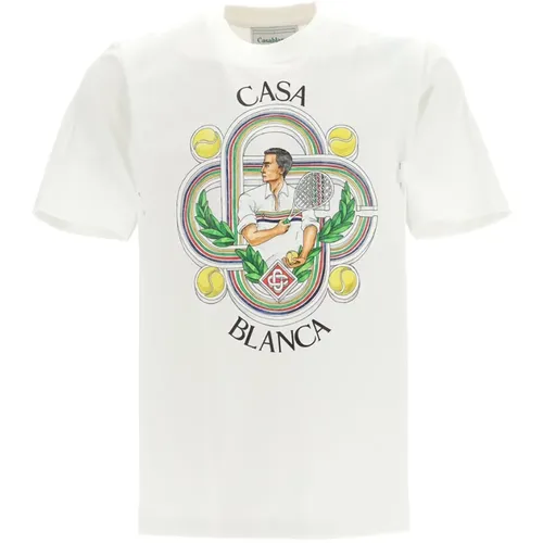 Bedrucktes T-Shirt des Spielers - Casablanca - Modalova