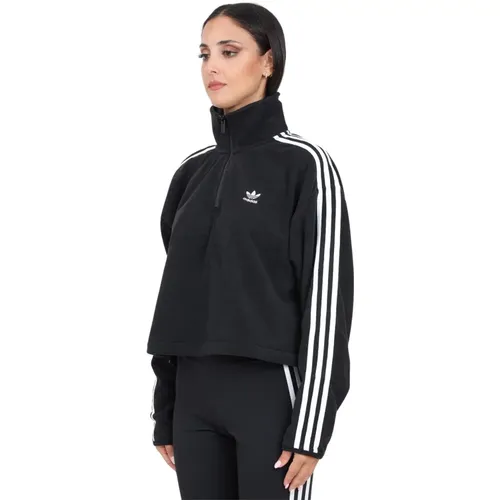 Schwarzer Half-Zip Polarf Sweatshirt - adidas Originals - Modalova