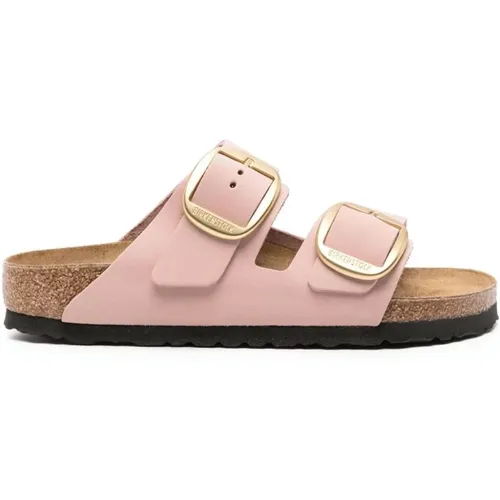 Rosa Leder Schnallen Sandalen - Birkenstock - Modalova