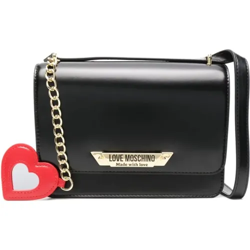 Faux Leather Shoulder Bag , female, Sizes: ONE SIZE - Love Moschino - Modalova