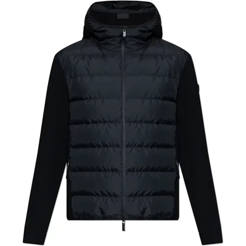 Cardigan with quilted front , male, Sizes: XL, M - Moncler - Modalova