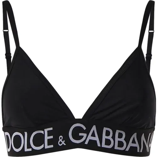 Logo Band Triangle Top , female, Sizes: 2XS - Dolce & Gabbana - Modalova