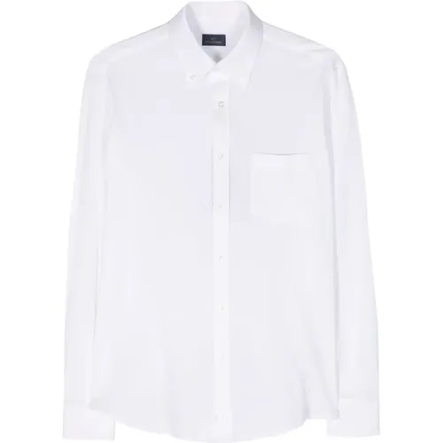Cotton Shirt with Chest Pocket , male, Sizes: 5XL, 2XL, XL, 3XL, L - PAUL & SHARK - Modalova
