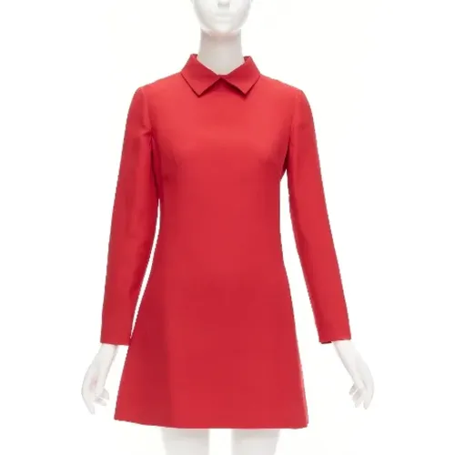 Pre-owned Wool dresses , female, Sizes: S - Valentino Vintage - Modalova
