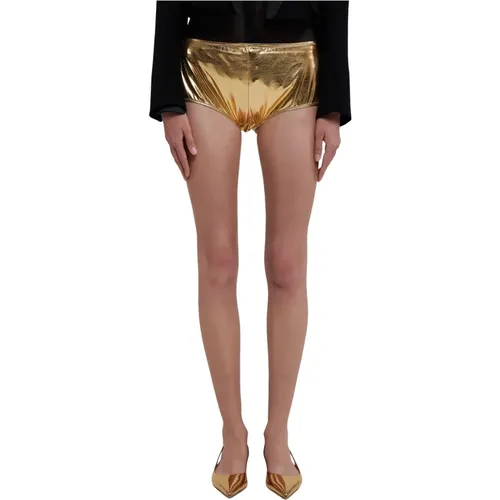 Golden Stretch Culottes , female, Sizes: L, M - Dolce & Gabbana - Modalova