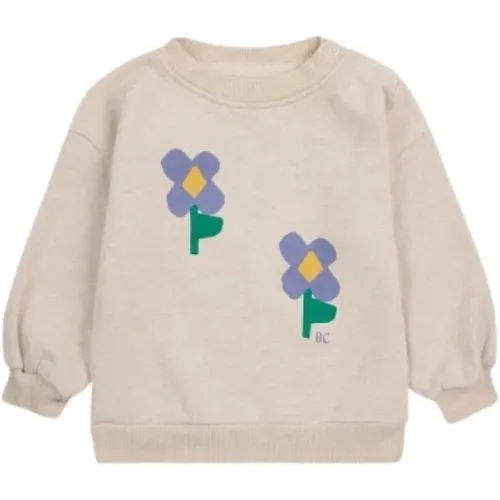 Pansy Flowers Sweatshirt Funny Face - Bobo Choses - Modalova