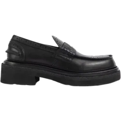 Leather Wingtip Loafer , female, Sizes: 4 UK - Sacai - Modalova