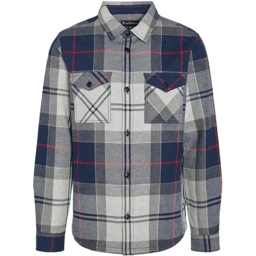 Men's Double-Face Shirt Tartan Style , male, Sizes: S, L - Barbour - Modalova