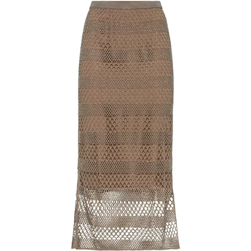 Elegant Skirts Collection , female, Sizes: XL, L - BRUNELLO CUCINELLI - Modalova