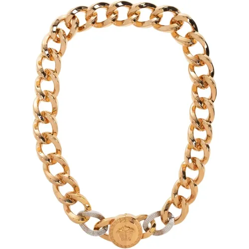 Halskette mit Logo Versace - Versace - Modalova