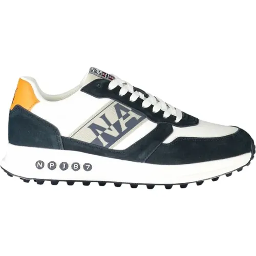 Polyester Sneaker with Contrast Details , male, Sizes: 6 UK - Napapijri - Modalova