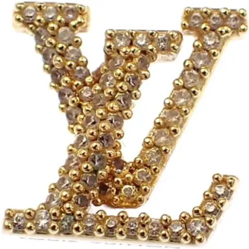 Pre-owned Gold earrings , female, Sizes: ONE SIZE - Louis Vuitton Vintage - Modalova