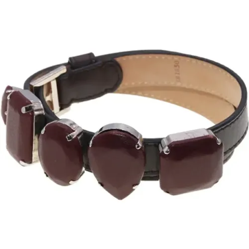 Pre-owned Leather bracelets , female, Sizes: ONE SIZE - Loewe Pre-owned - Modalova