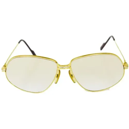 Pre-owned Metal sunglasses , female, Sizes: ONE SIZE - Cartier Vintage - Modalova