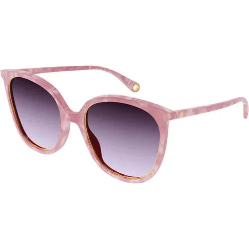 Violet Sunglasses Gg1076S , female, Sizes: 56 MM - Gucci - Modalova