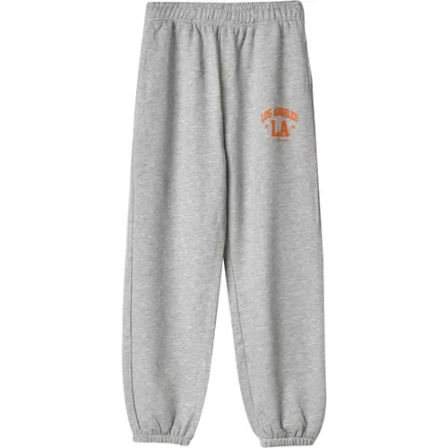 Graue Sweatpants mit Elastischen Bündchen , Damen, Größe: M - HINNOMINATE - Modalova