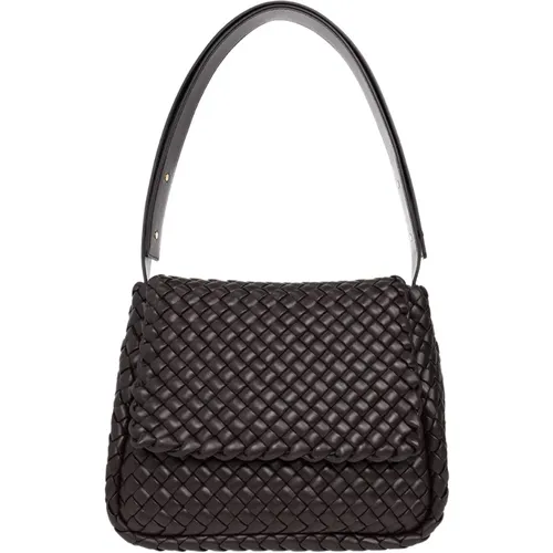 Small Shoulder Bag with Intreccio Weave , female, Sizes: ONE SIZE - Bottega Veneta - Modalova