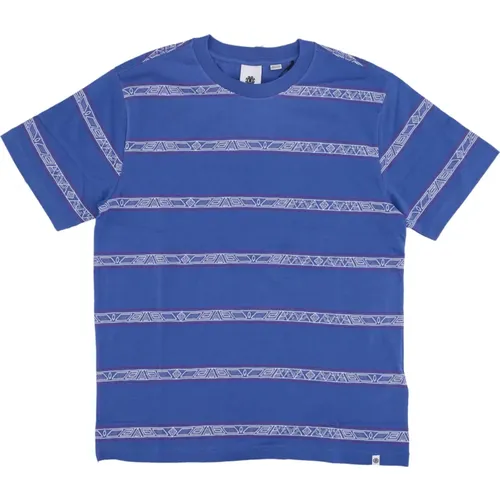 Marine Jacquard Tee Weiche Passform , Herren, Größe: XL - Element - Modalova