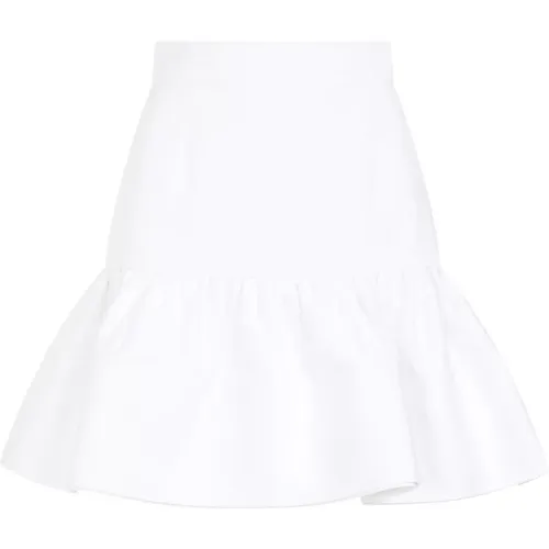 Cotton Mini Skirt Ruffle , female, Sizes: 2XS - Patou - Modalova