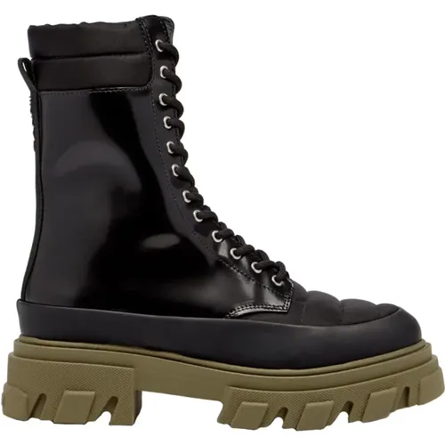 Urban Platform Combat Boots , Damen, Größe: 36 EU - Ganni - Modalova