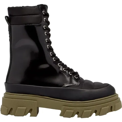 Urban Platform Combat Boots , Damen, Größe: 40 EU - Ganni - Modalova