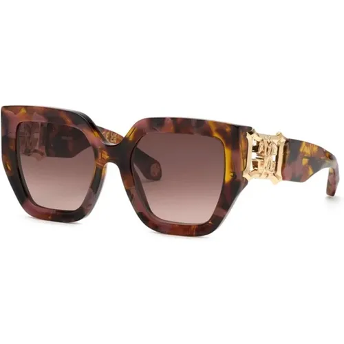 Braun Rosa Havana Gradient Sonnenbrille , Damen, Größe: 54 MM - Roberto Cavalli - Modalova
