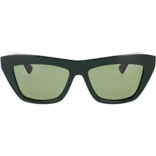 Acetate Sunglasses with Matching Lenses , unisex, Sizes: 55 MM - Bottega Veneta - Modalova