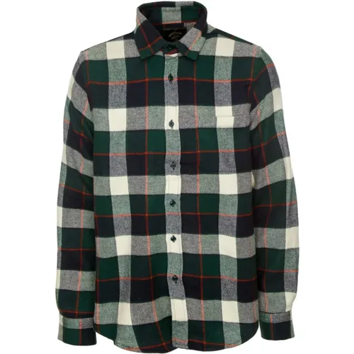 Flanellhemd Abstraktes Karomuster - Portuguese Flannel - Modalova