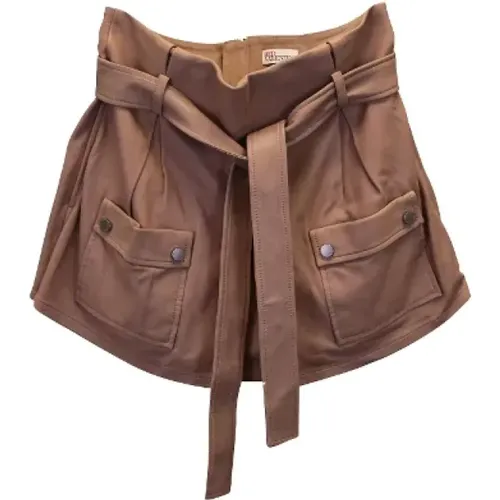Pre-owned Leather bottoms , female, Sizes: L - Valentino Vintage - Modalova