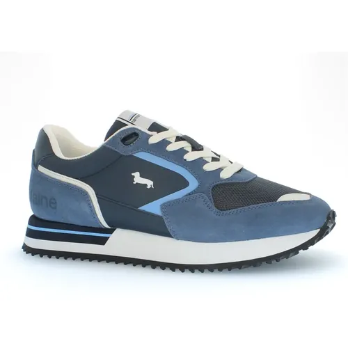 Blaue Sneakers für den modernen Mann , Herren, Größe: 39 EU - Harmont & Blaine - Modalova