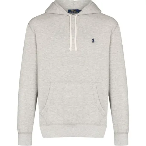 Grauer Pullover mit Kapuze und Kordelzug - Polo Ralph Lauren - Modalova