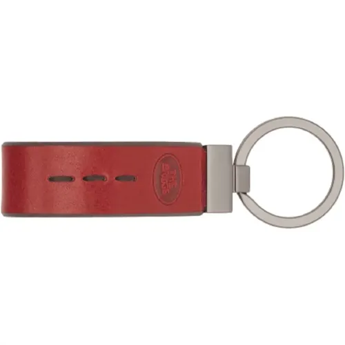 Roter Leder Schlüsselanhänger Ring - The Bridge - Modalova