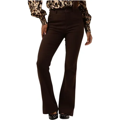 Flared Graphic Pants , Damen, Größe: M - Minus - Modalova