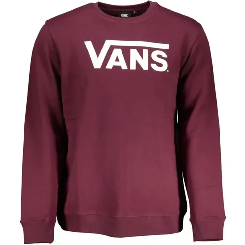 Pink Logo Print Crewneck Sweatshirt , male, Sizes: L, S, XL, M - Vans - Modalova