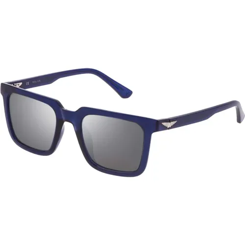 Ocean /Silver Sunglasses Splf15 , unisex, Sizes: 52 MM - Police - Modalova