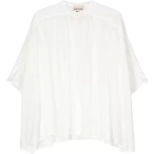 Cotton-Silk Blend Shirt , female, Sizes: L - Semicouture - Modalova