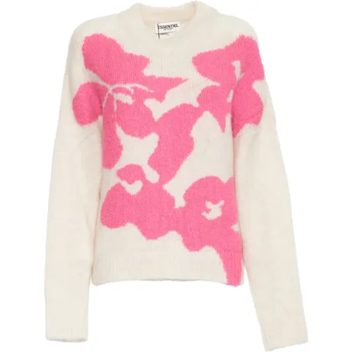 Floral Intarsia Knit Sweater , female, Sizes: XS - Essentiel Antwerp - Modalova